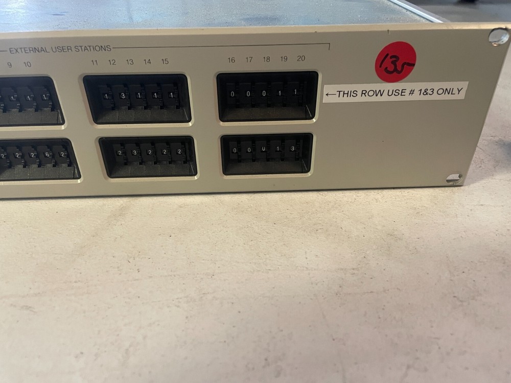 Telex RTS Systems SAP1626 TW Intercom System Source Assign Panel