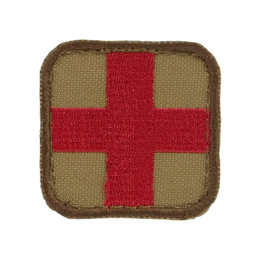 Medic First Aid ACU EMT EMS Paramedic Combat Patch 2”x 2” Hook Loop Closure -Tan