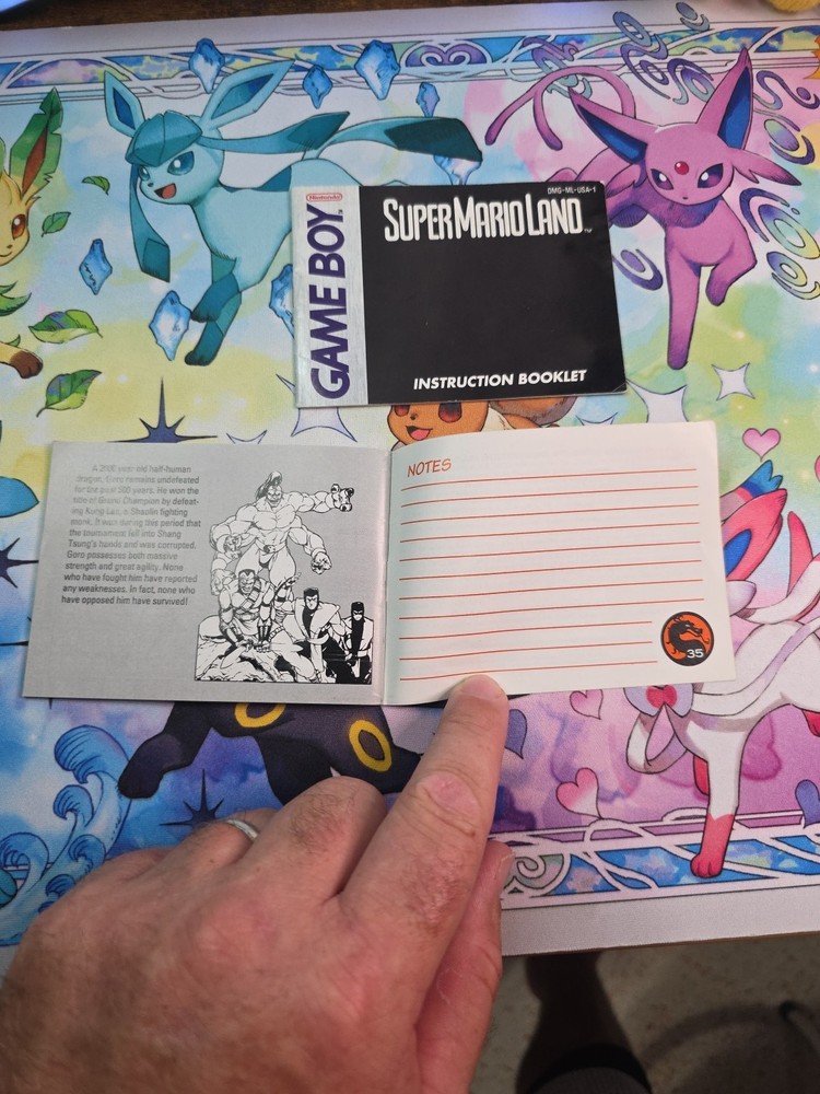 2 Nintendo Gameboy Manuals