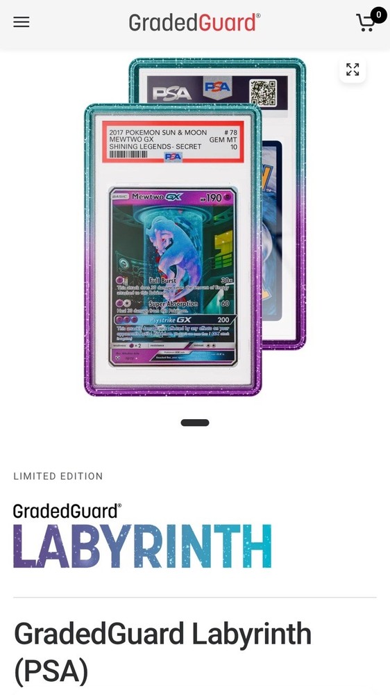 GradedGuard 🌌 Labyrinth PSA Graded Case Guard Protector Bumper New