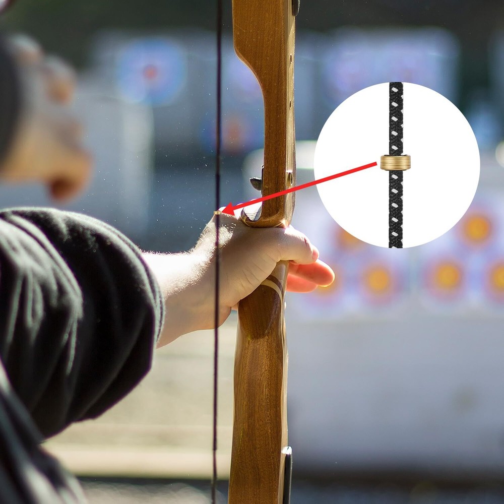 40 Pieces Nock Points Archery String Nocking Points Bow String Buckle Clip for