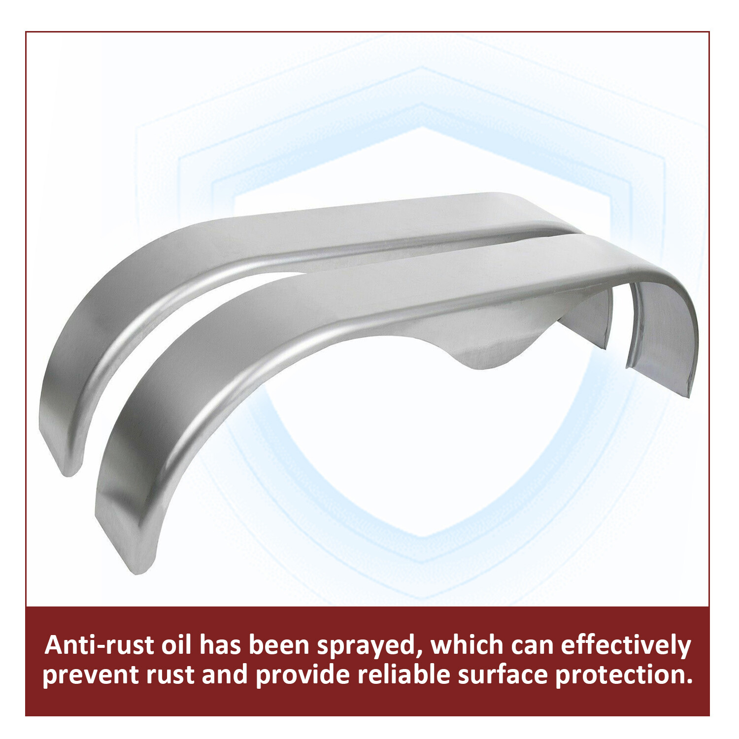 2PC Tandem Trailer Fender Double Axle For 13"-15" Teardrop Enclosed Trailers