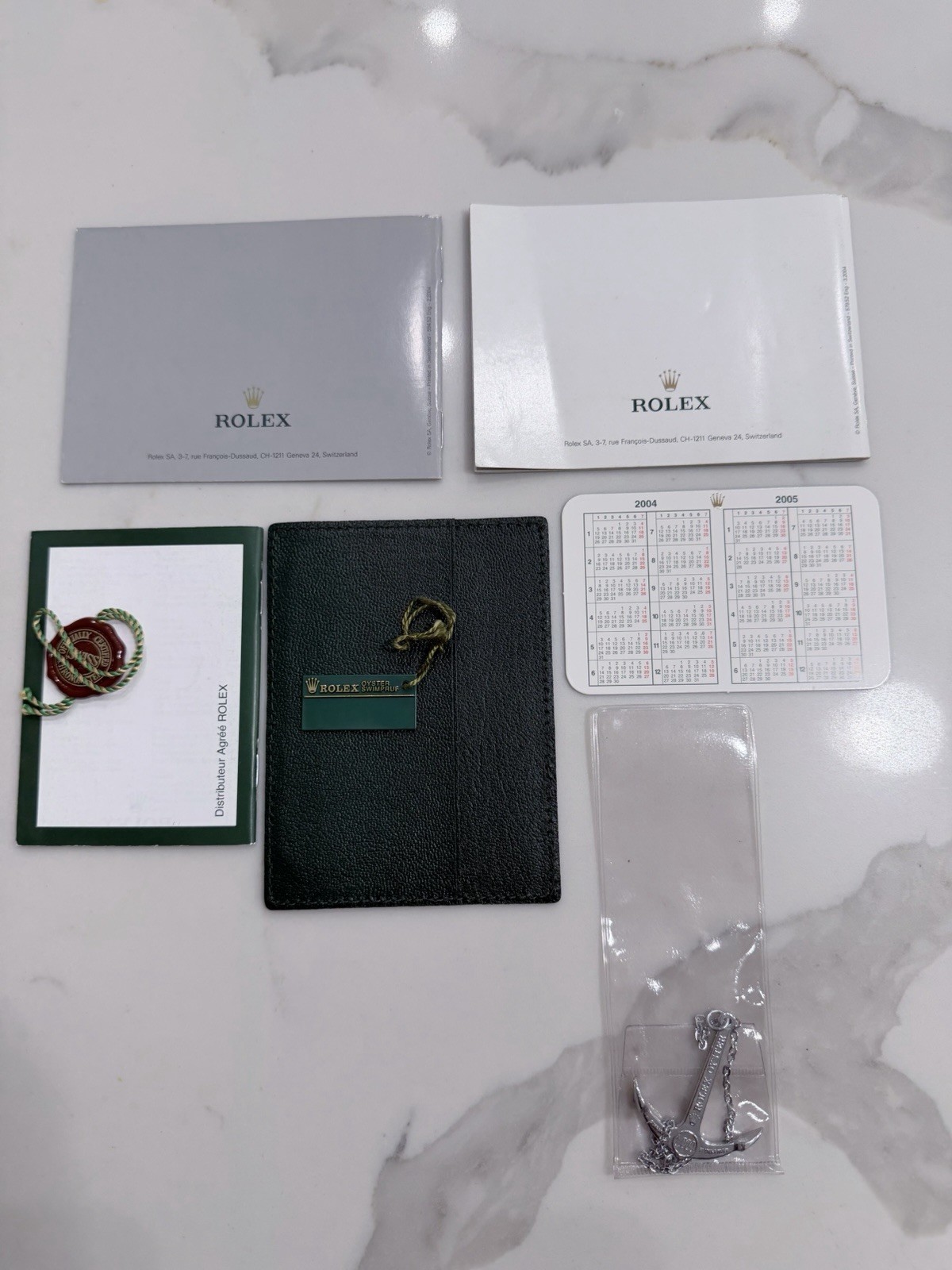 Authentic Rolex Submariner Booklet Anchor SET 16610 16613 14060 16618 2004-2005