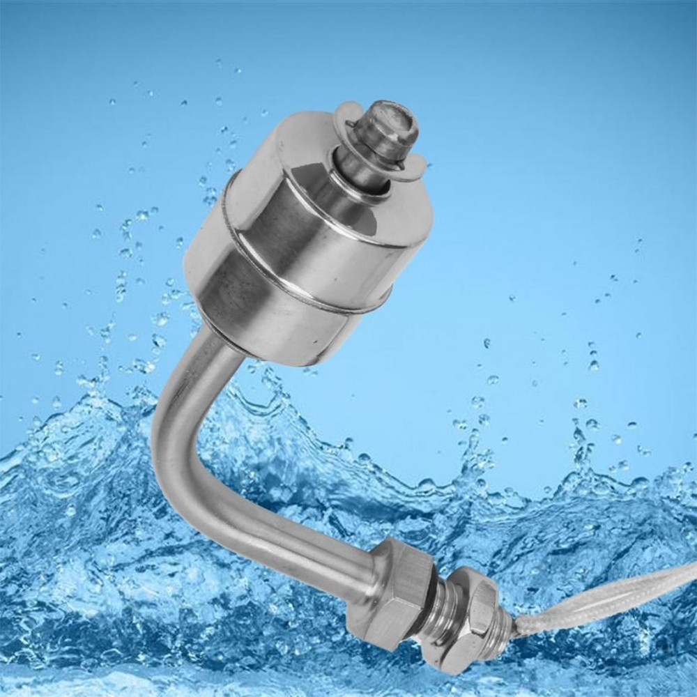 Liquid Water Level Right Angle Horizontal Float Switch Stainless Steel Pool