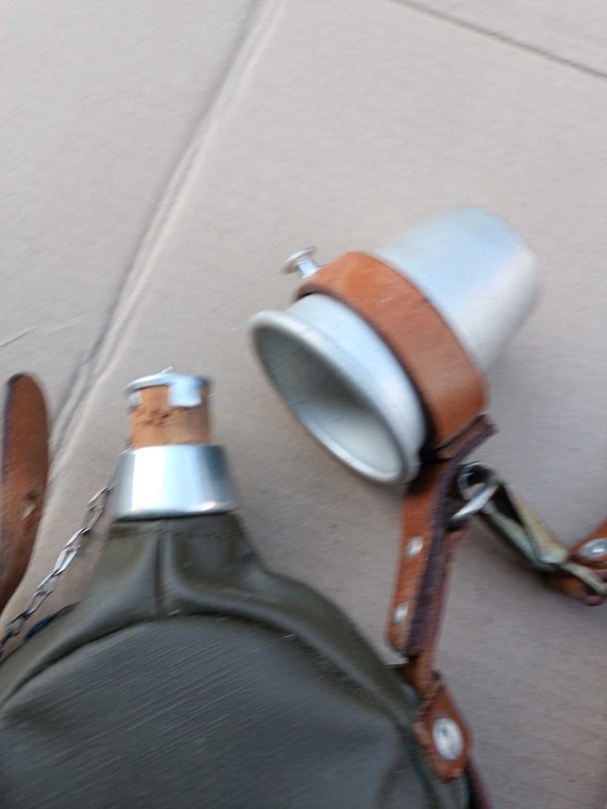 Original Swiss Medic WATER BOTTLE Canteen Flask aluminum 1972