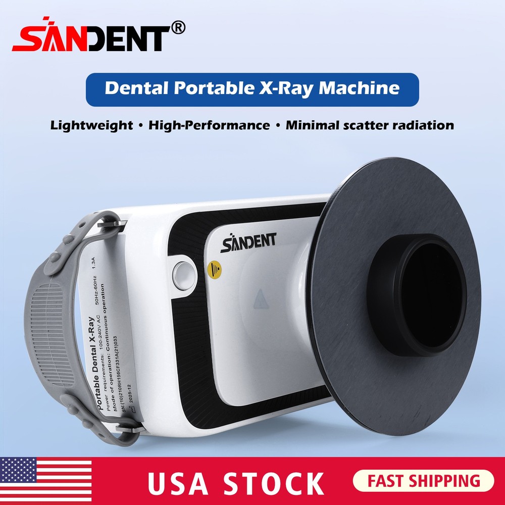 Portable Dental X Mobile Ray Machine Digital Unit High Frequency with Shield