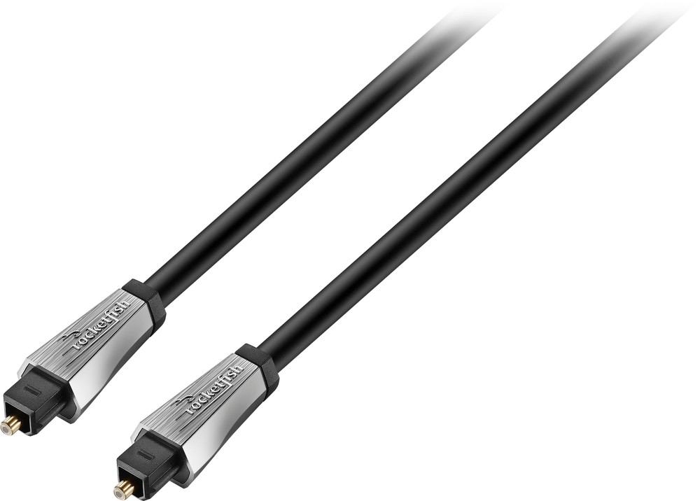 Rocketfish- 8' Toslink Optical Audio Cable - Black