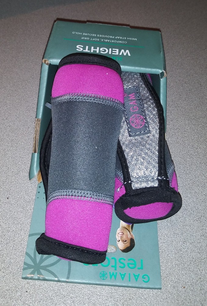 Gaiam Restore 2LB Comfortable Mesh Strap Walking Weights