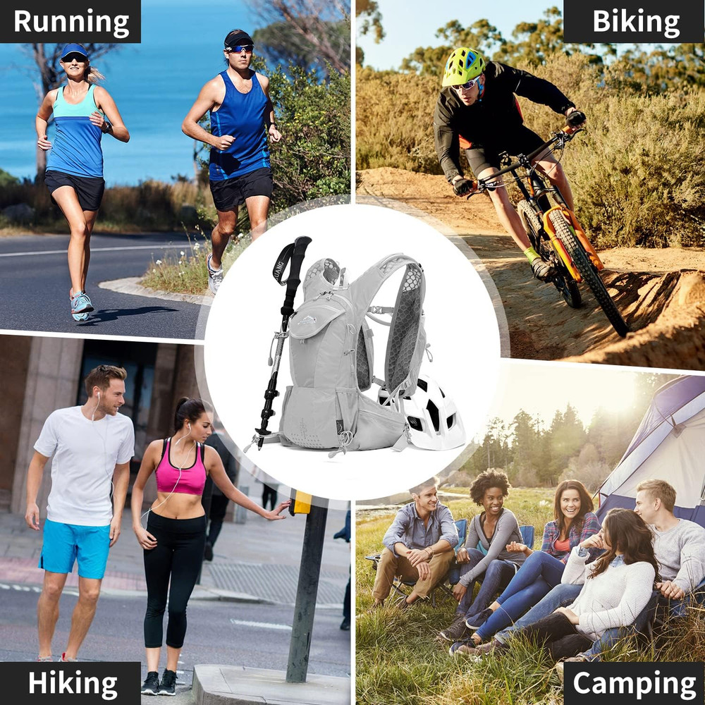 IX INOXTO Hydration Pack Backpack, Lightweight Water Backpack with 2L Hydration