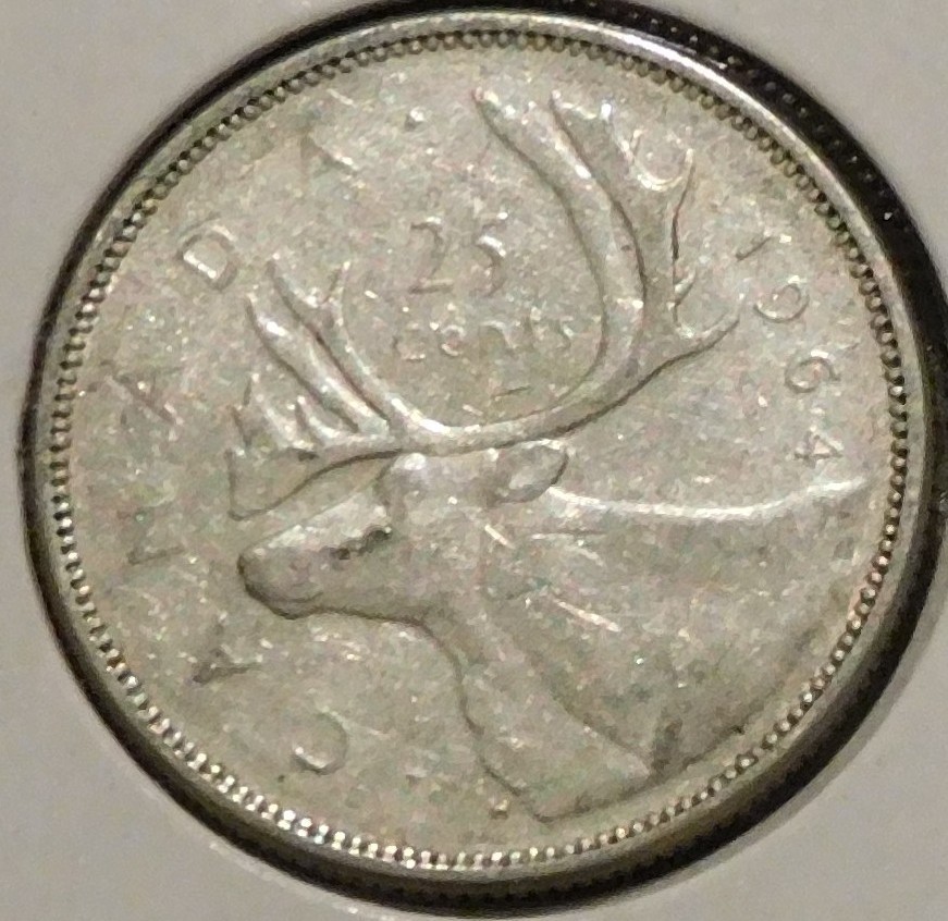 Canada Silver Quarter - 1964 [08]