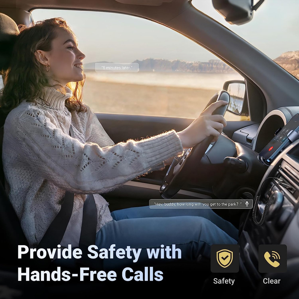 UGREEN Aux to Bluetooth 5.4 Adapter 3.5Mm Bluetooth Receiver for Car USB 2.0 to