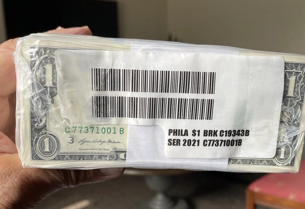 "INSUFFICIENT INK ERROR" MISSING 6 In SERIAL #’s & BLACK 3’s UNCIRCULATED BEP 🧱