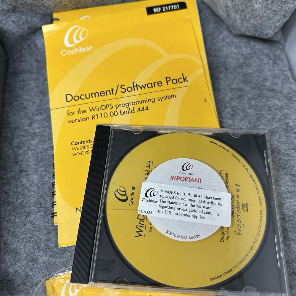 Cochlear Nucleus Bundle Processor Control Interface Cables Control Knob Software