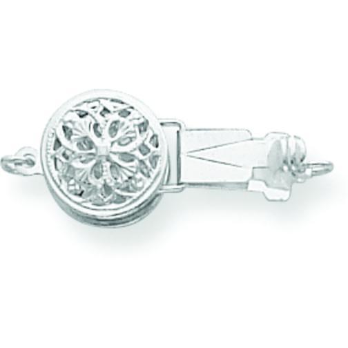 14K White Gold Pearl Clasp