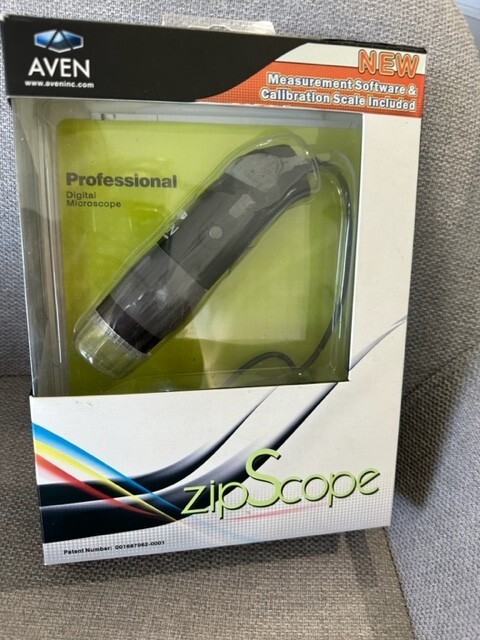Aven 26700-302 Zip Scope USB Digital Microscope 9.0 Mega Pixel 200x Windows New