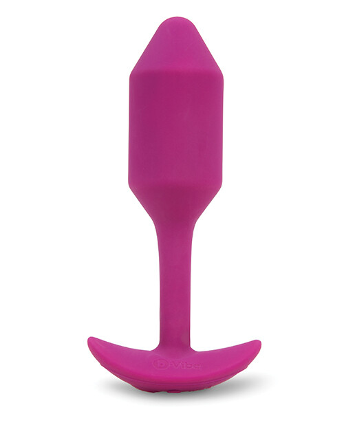 B VIBE VIBRATING SNUG PLUG WEIGHTED ANAL BUTT PLUG MEDIUM SIZE
