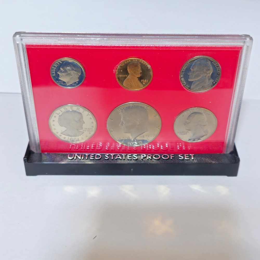 1981-S US Mint Proof Set 6 Gem Coins in Original Mint Packaging