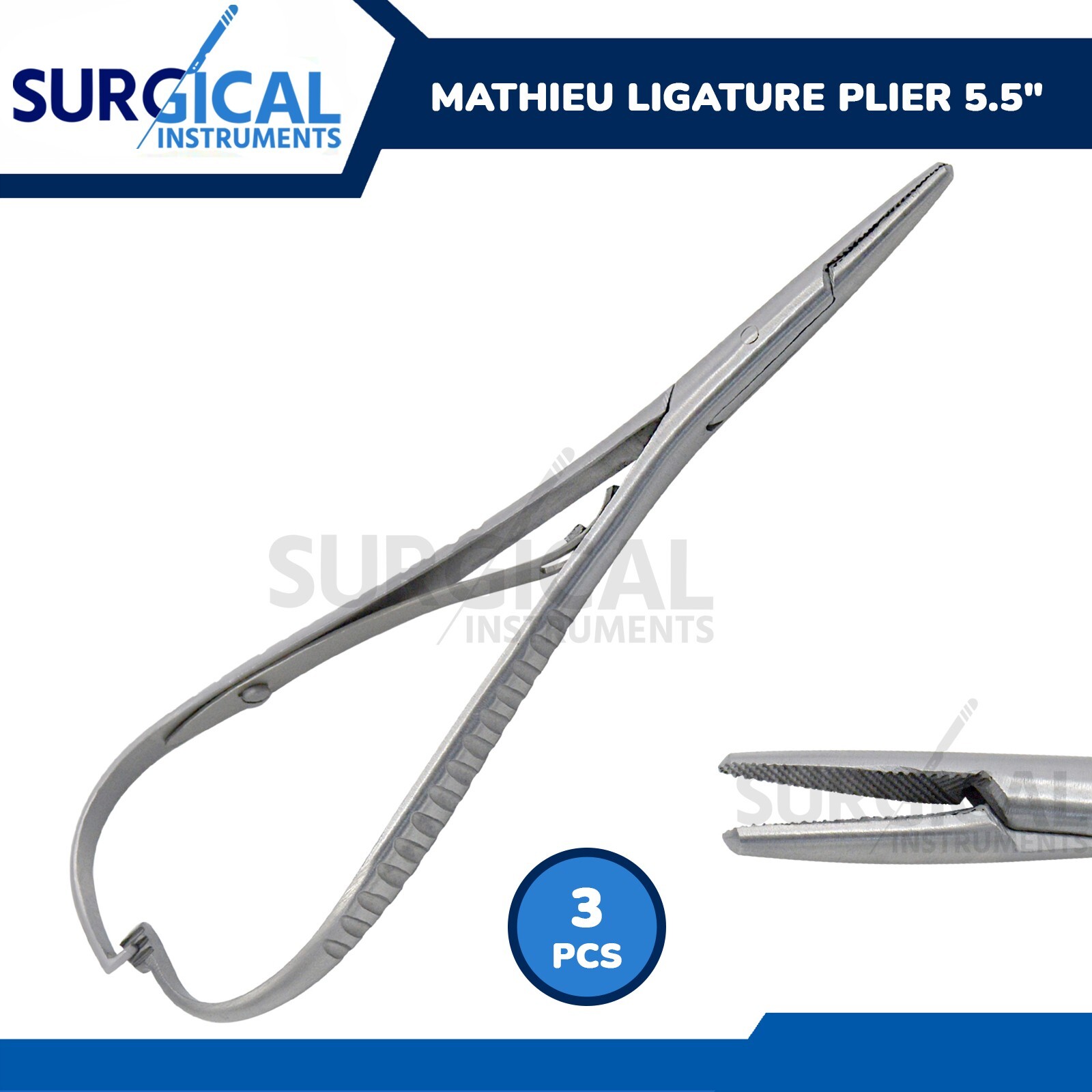 3 Mathieu Plier 5.5" Orthodontic Surgical Dental Instruments