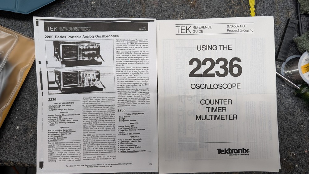 Tektronix 2236 Oscilloscope - Beautiful!
