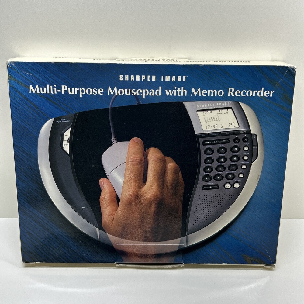 NOS-Sharper Image Multi-Purpose MousePad with Memo Recorder