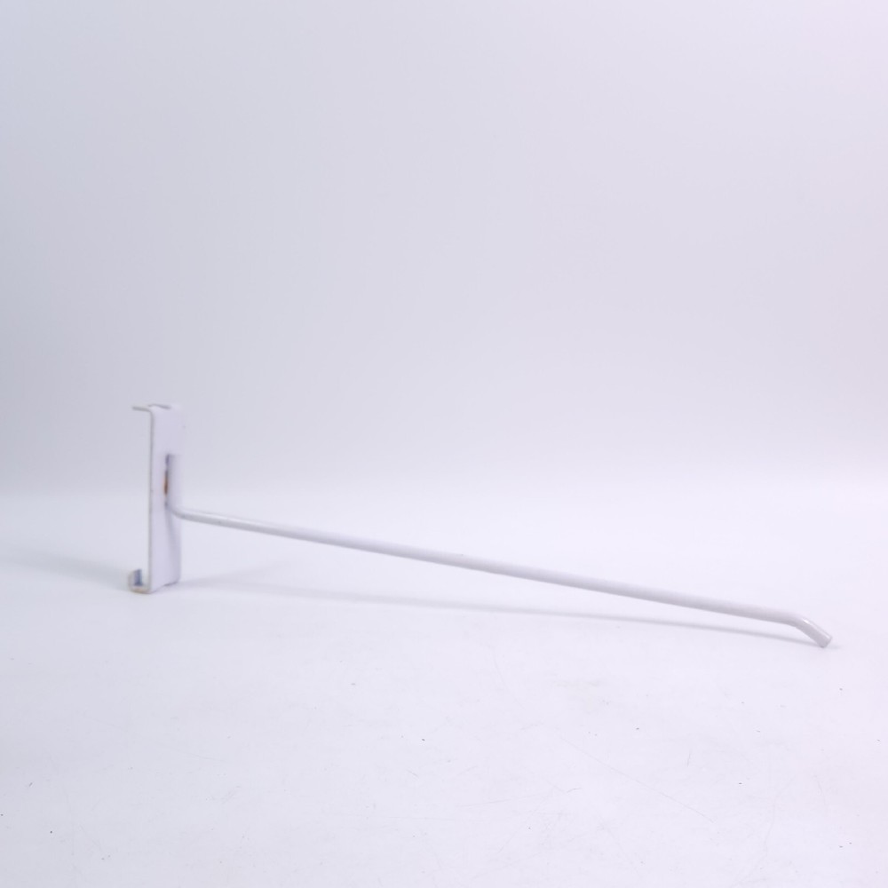 (45x) 12" Long Gridwall Hooks Grid Panel Display Wire Metal - White