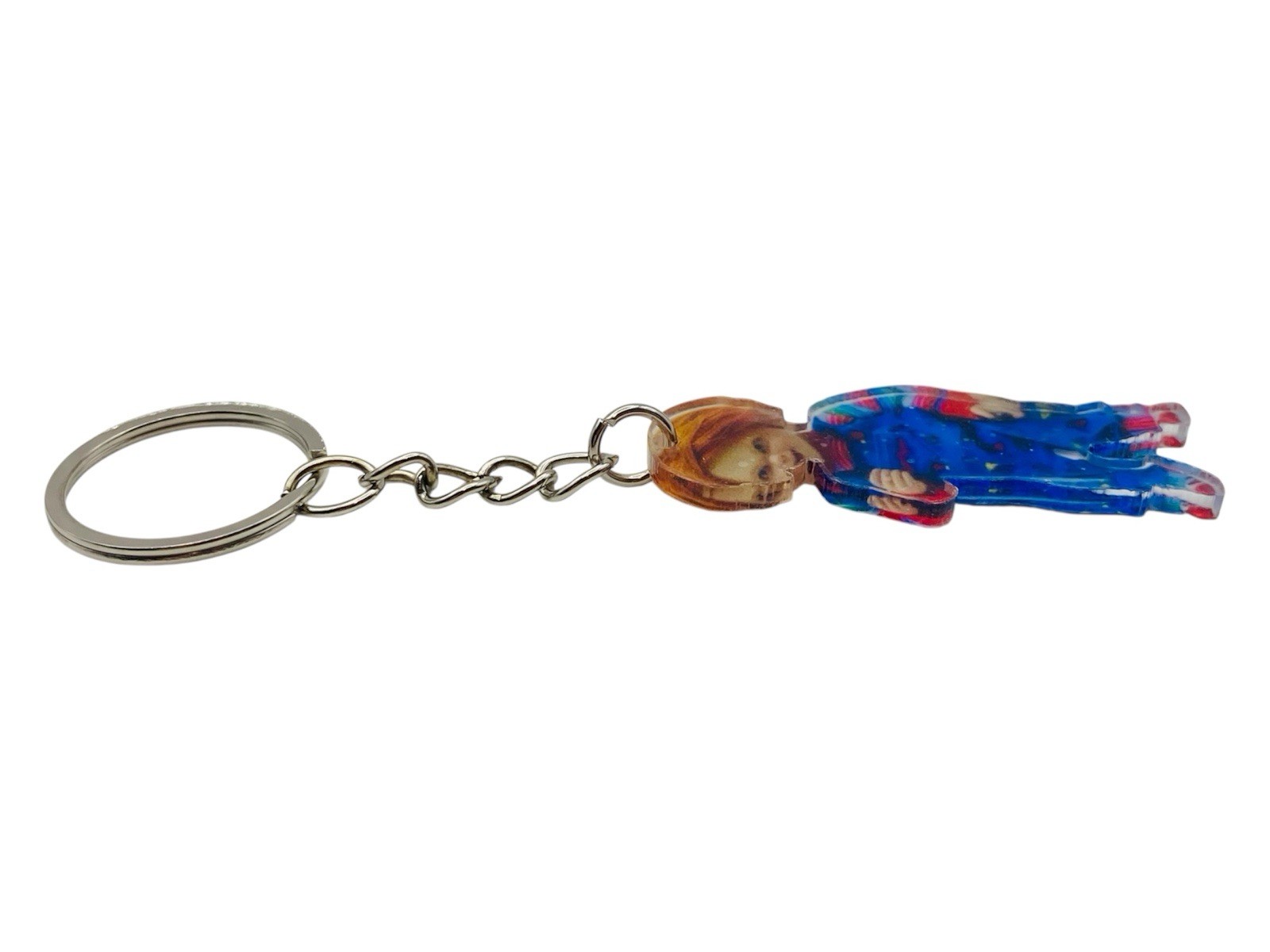 Child’s Play Chucky 2d Keychain Acrylic Handmade Horror Movie Slasher Villain