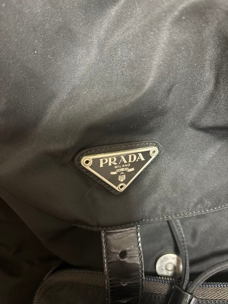 PRADA Black Nylon Backpack From Japan Prada