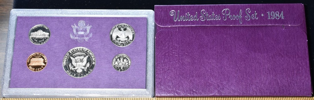1984-S U.S. Mint Proof Set 5 Coins - Pristine Hand Picked Set
