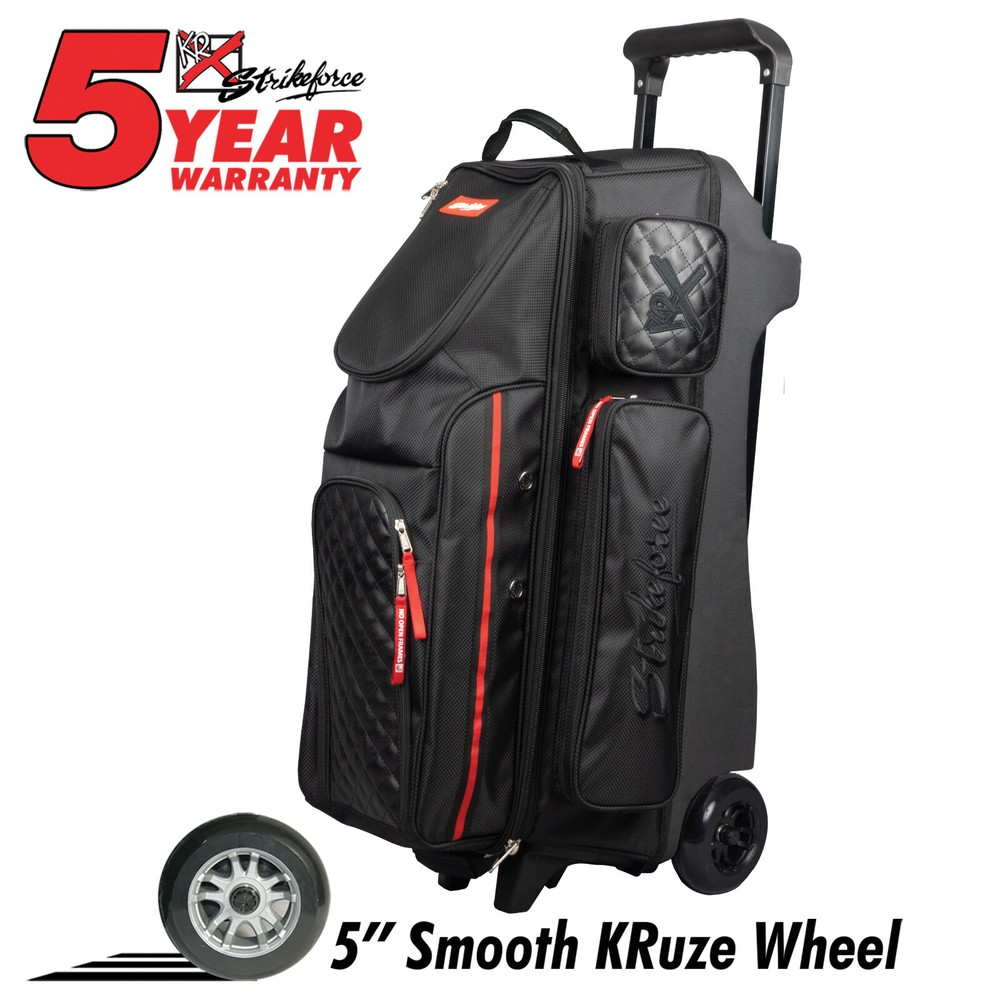 KR Strikeforce Diamond Black 3 Ball Roller Bowling Bag