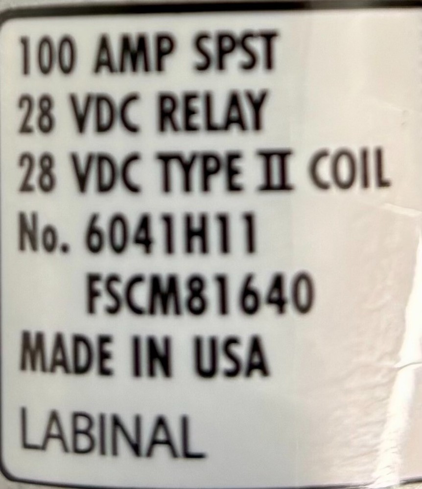Relay FSCM81640 Removed Working