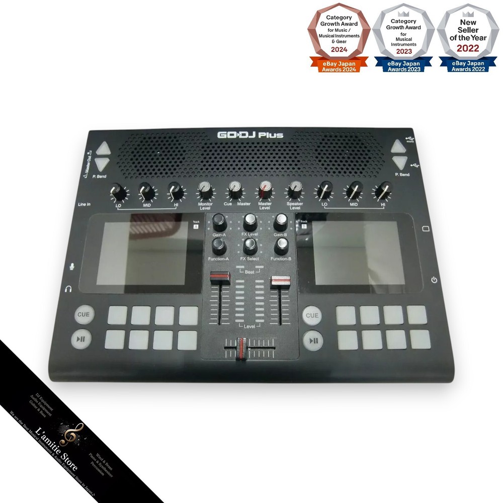 GODJ Plus A4-Size Portable DJ Controller Touch Screen Digital Speaker Box Mint