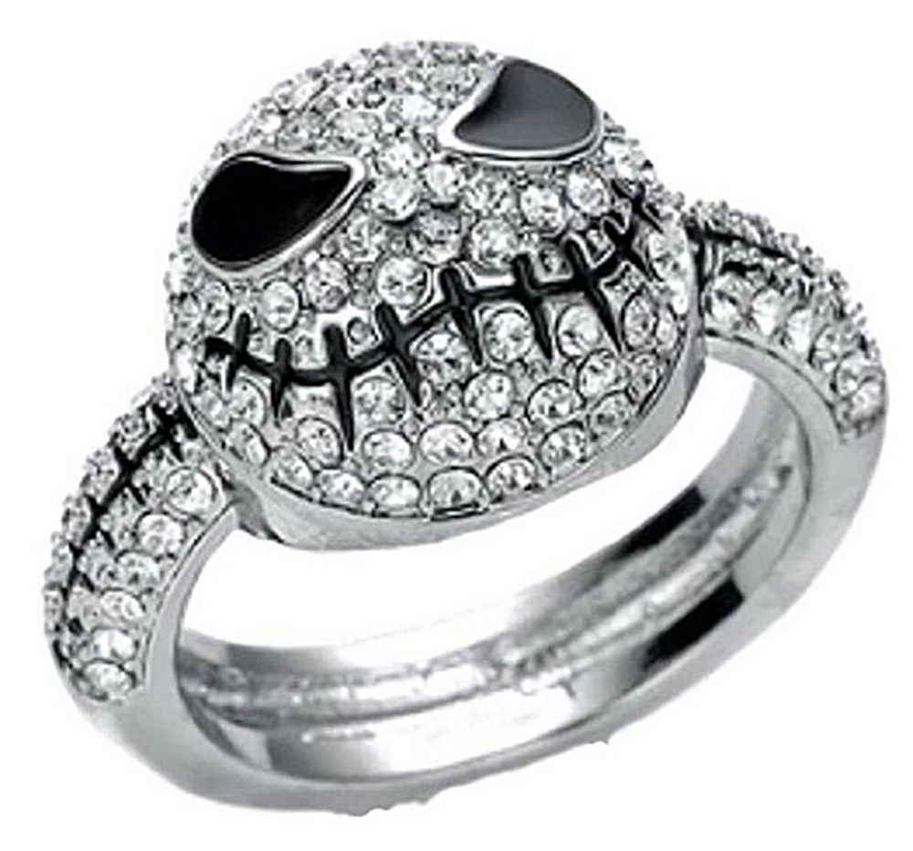 Nightmare Before Christmas Jack Rhinestone Metal Ring