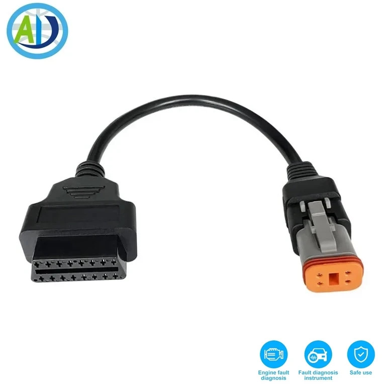 OBD2 Convert Adapter   4Pin Diagnostic Cable for Harley Davidson,Dyna,Softail