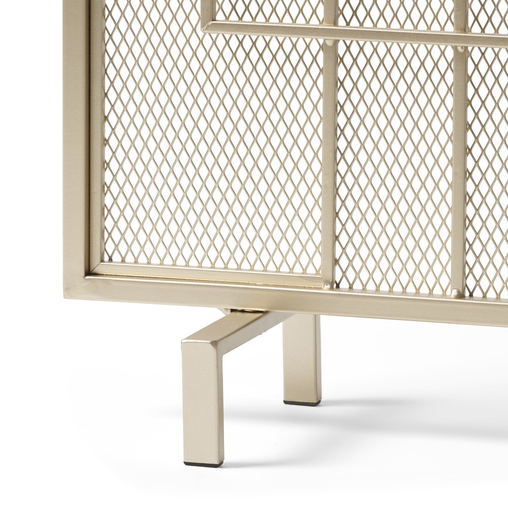 Fireproof Screen Gold Iron Single-Panel Diamond Mesh