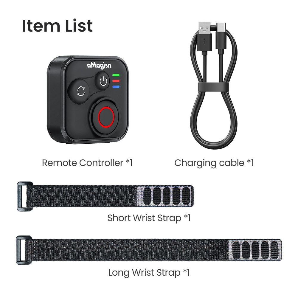 50M Range Bluetooth Remote Control Accessories For Insta360 X5/X4/X3/Ace (Pro)