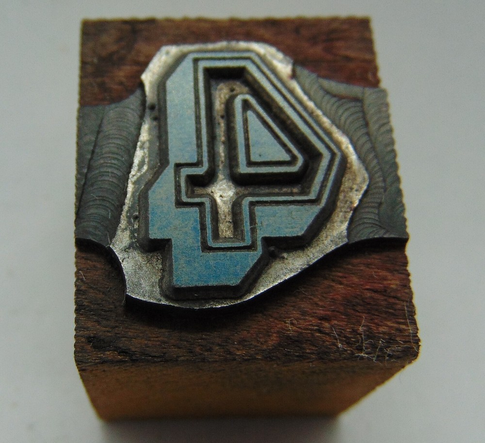Printing Letterpress Printers Block Number 4