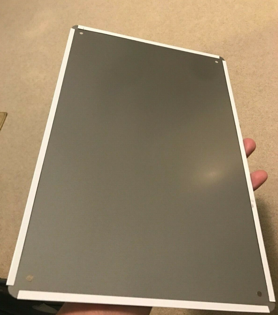 NEW Tesla Logo Cybertruck Parking Sign EV Electric 8"x12" Metal Charging Garage