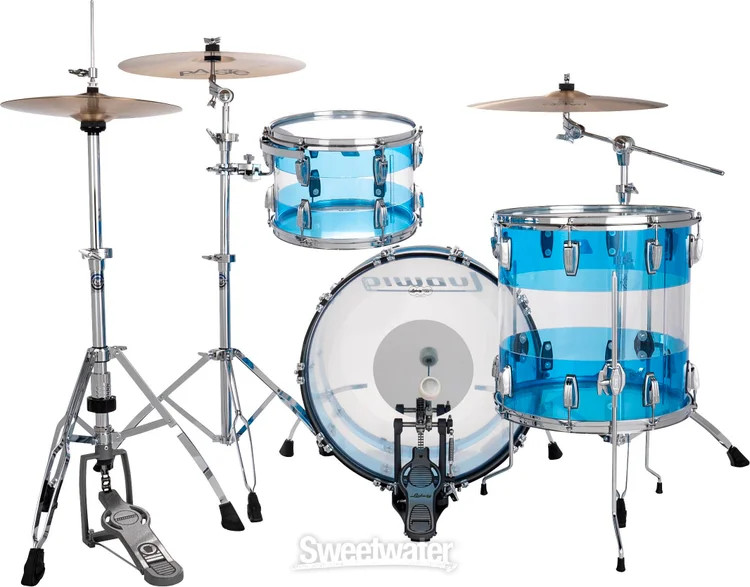 Ludwig 50th-anniversary Vistalite Fab 3-piece Shell Pack - Pattern "A"