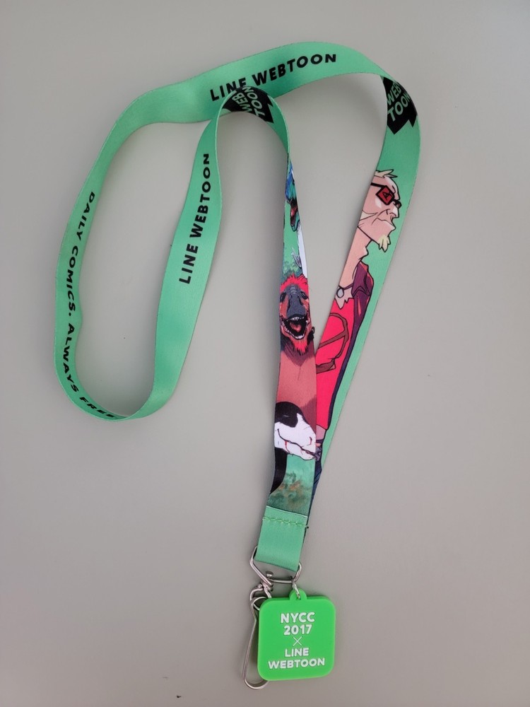 NYCC New York Comic Con 2017 Web Toon Lanyard