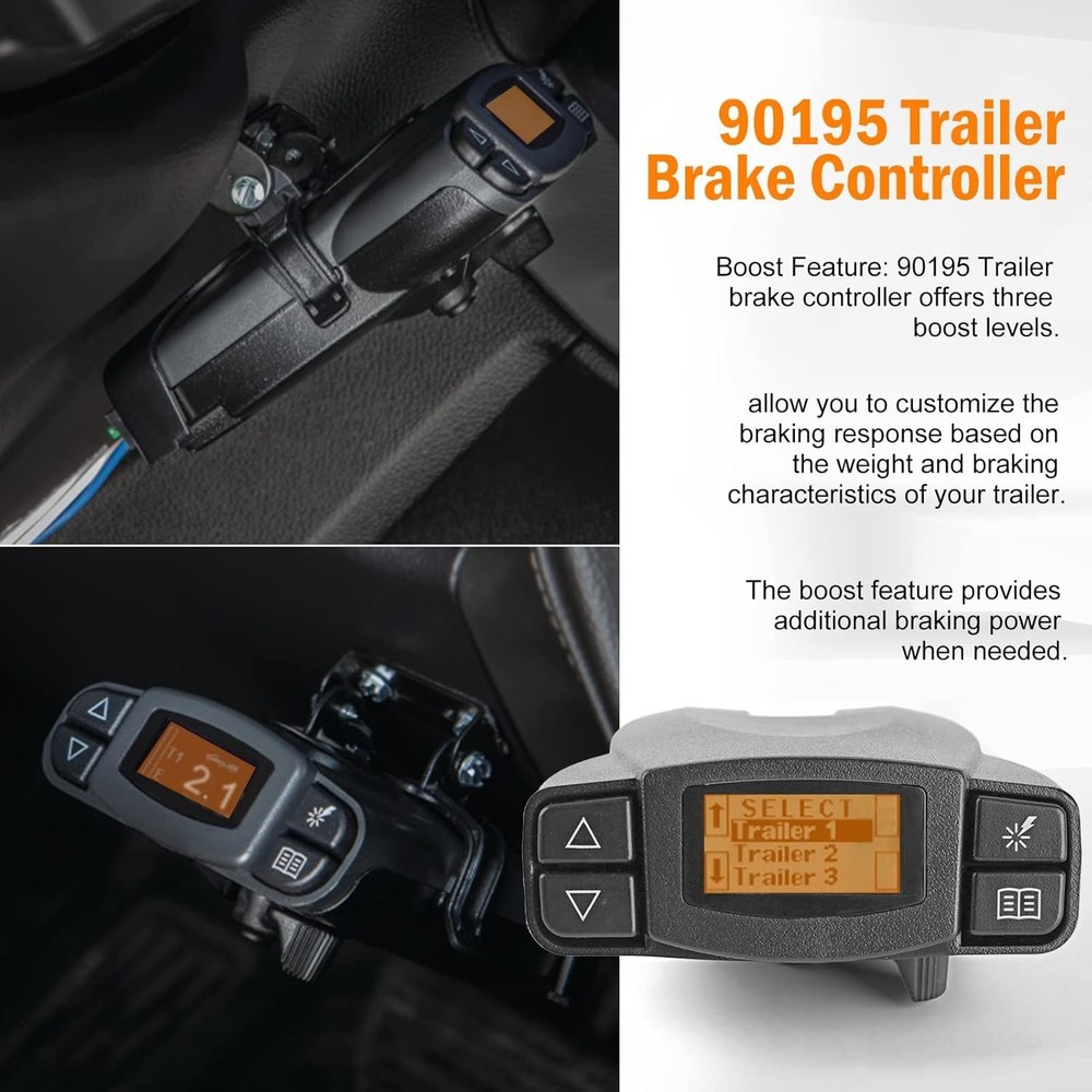 Universal Trailer Brake Controller Kit, Compatible with Tekonsha Brake Contro...