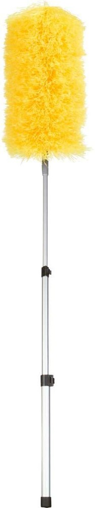 Telescopic Microfiber Duster w/ Extension Pole, Scratch Free (Yellow)
