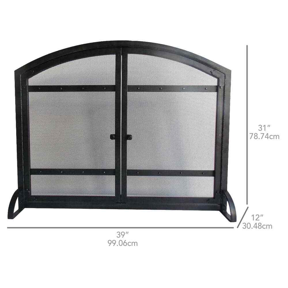 Harper Arched Fireplace Screen with Doors
