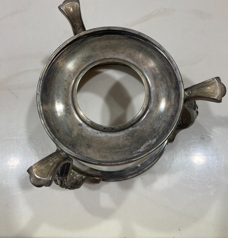 CHAFING DISH HOLDER SILVERPLATE 5.5x7"