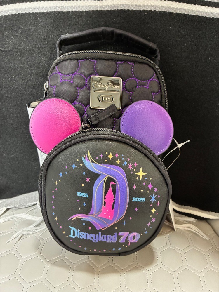 New 2025 Disney Parks x Lug Disneyland 70th Anniversary Crossbody Bag