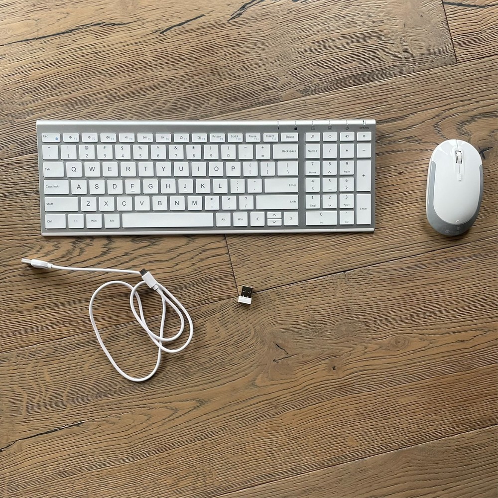 iClever 2.4G Wireless Keyboard and Mouse Combo IC-GK03 Grey