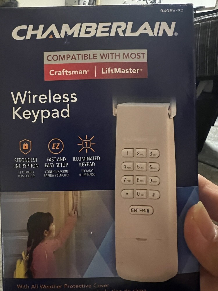 chamberlain universal garage door wireless keypad