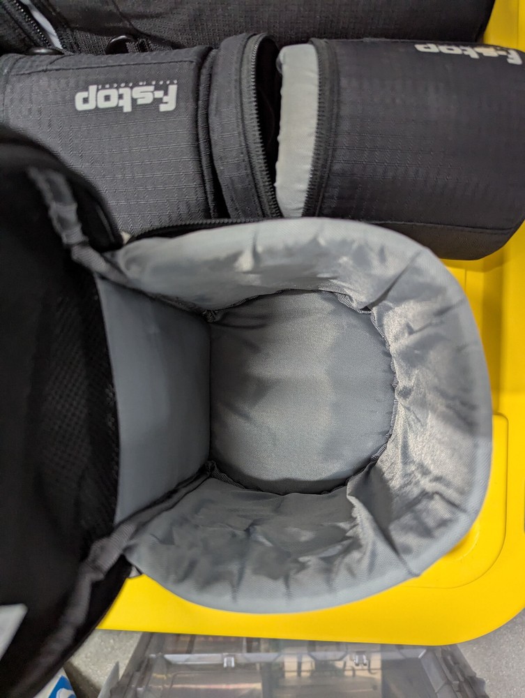 f-stop gear lens barrels small, medium, large