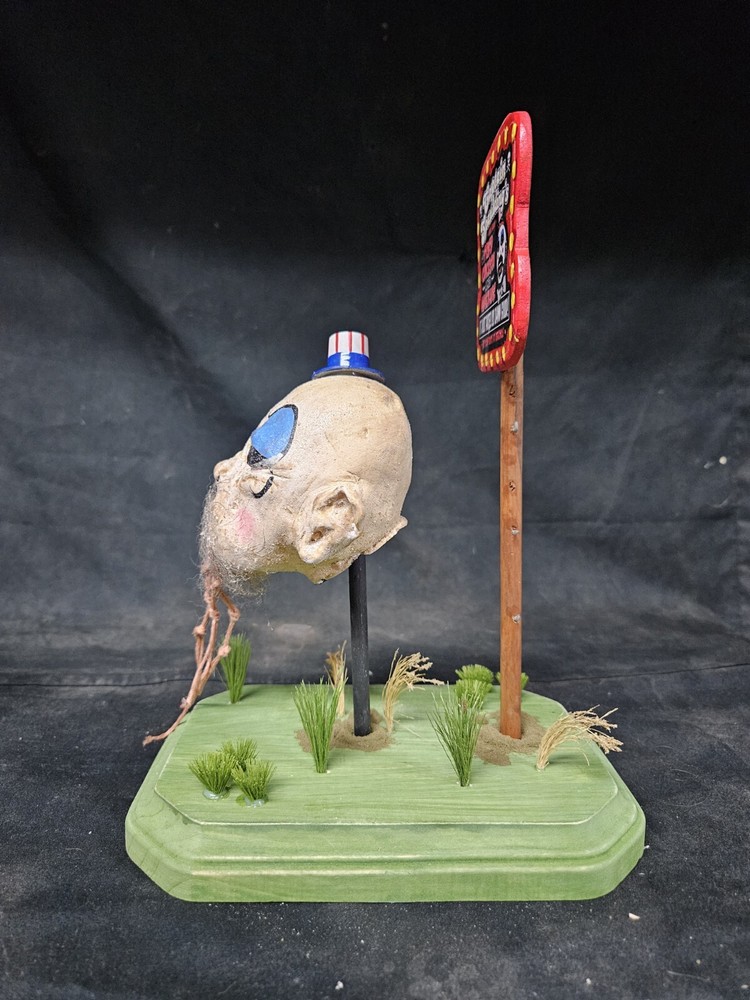 Shrunken Head Captain Spaulding, MUMMIFIED, SIDESHOW GAFF,ODDITY, FREAK, Art