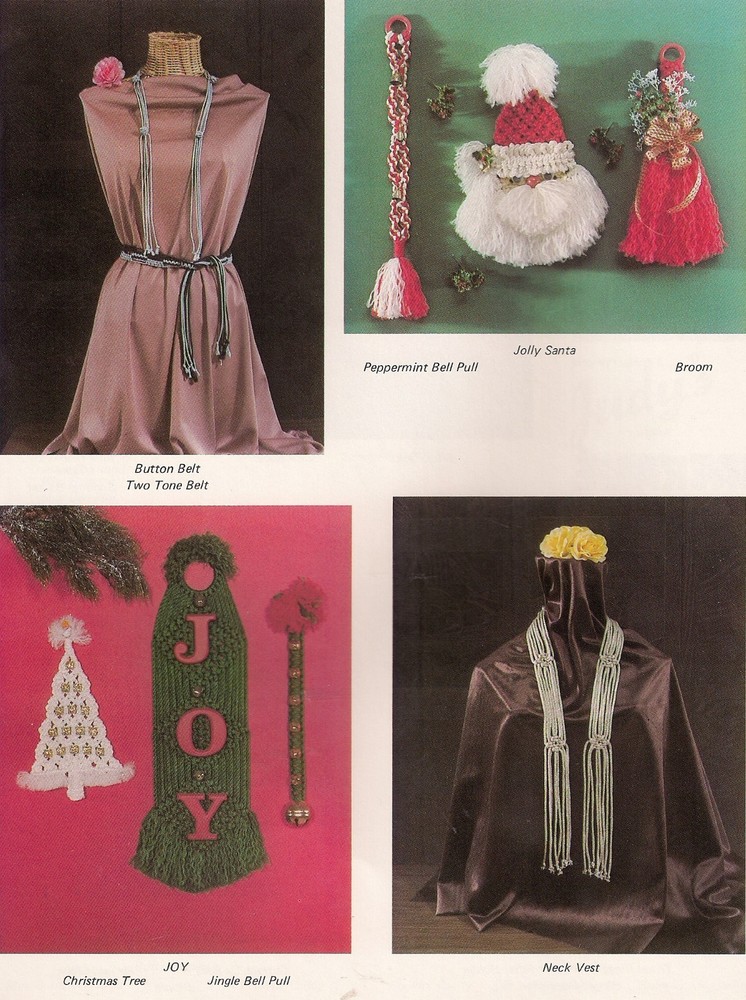 Hanging Table, Mug Rack & Bathroom Patterns - Craft Book:Judy's Way With Macrame