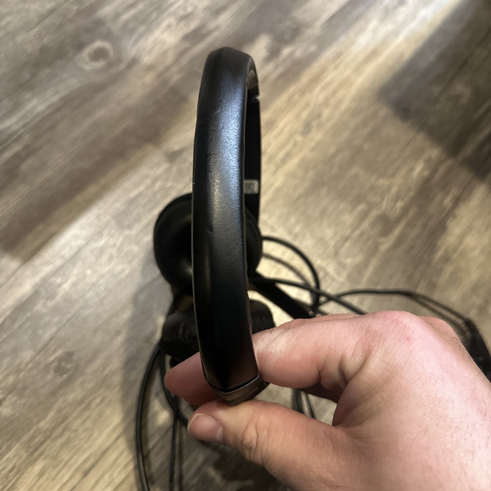 Logitech Logi Headphone Headset Wired Black USB Padded Ears Volume Control